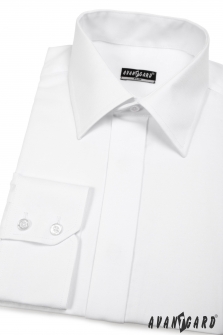 Pánská košile SLIM kr.léga - Bílá