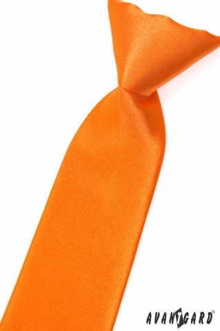 Kravata chlapecká - Oranžová