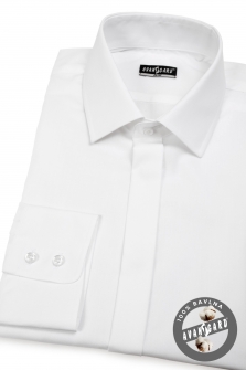 Pánská košile SLIM kr.léga - Bílá