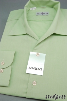 Pánská košile s rozhalenkou, dl.rukáv - V8-zelená