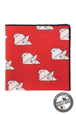 Kapesníček AVANTGARD LUX - Červená "origami"