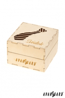 Dřevěná dárková krabička Svědek - Přírodní dřevo