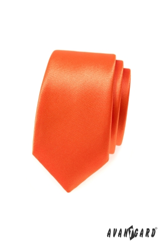 Kravata SLIM - Oranžová