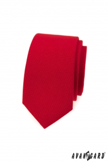 Kravata SLIM LUX - Červená