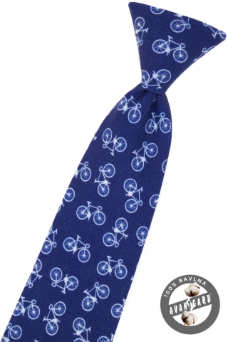 Chlapecká kravata - Modrá/Cyklistika