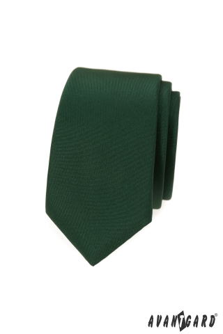 Kravata SLIM LUX - Zelená MAT