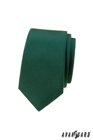 Kravata SLIM - Zelená MAT