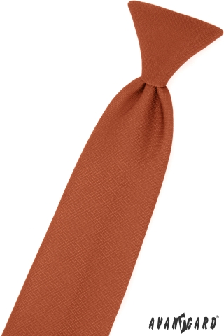 Chlapecká kravata - Skořicová/hnědá