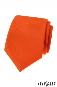 Kravata - Oranžová MAT